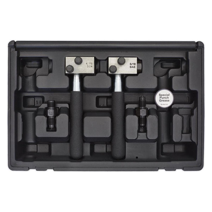 Sealey On-Vehicle Micro Brake Pipe Flaring Tool Set PFT11 Sealey - Town Tools 