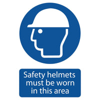 Draper Safety Helmet Must Be Worn 72869
