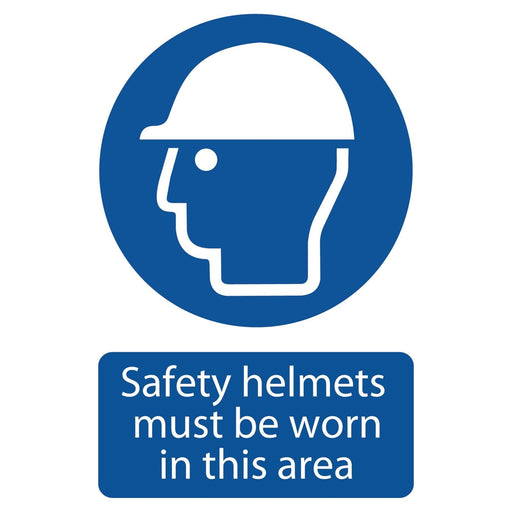 Draper Safety Helmet Must Be Worn 72869 Draper - Town Tools 