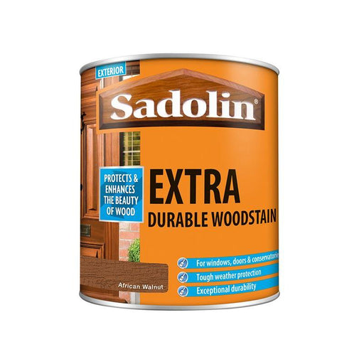 Sadolin Extra Durable Woodstain African Walnut 1 litre Sadolin - Town Tools