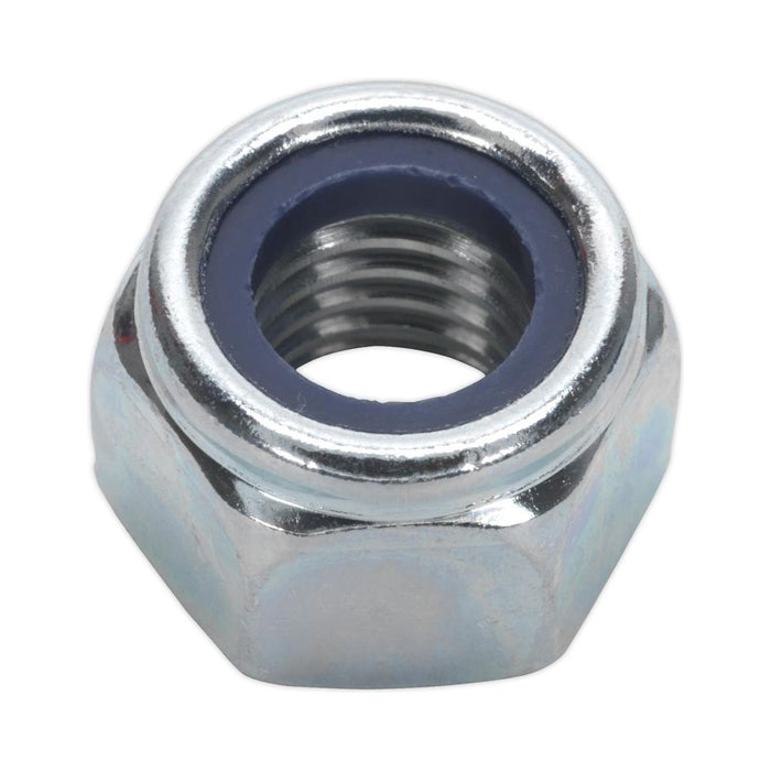 Sealey Nylon Locknut M12 Zinc Pack of 25 NLN12 Sealey - Town Tools 