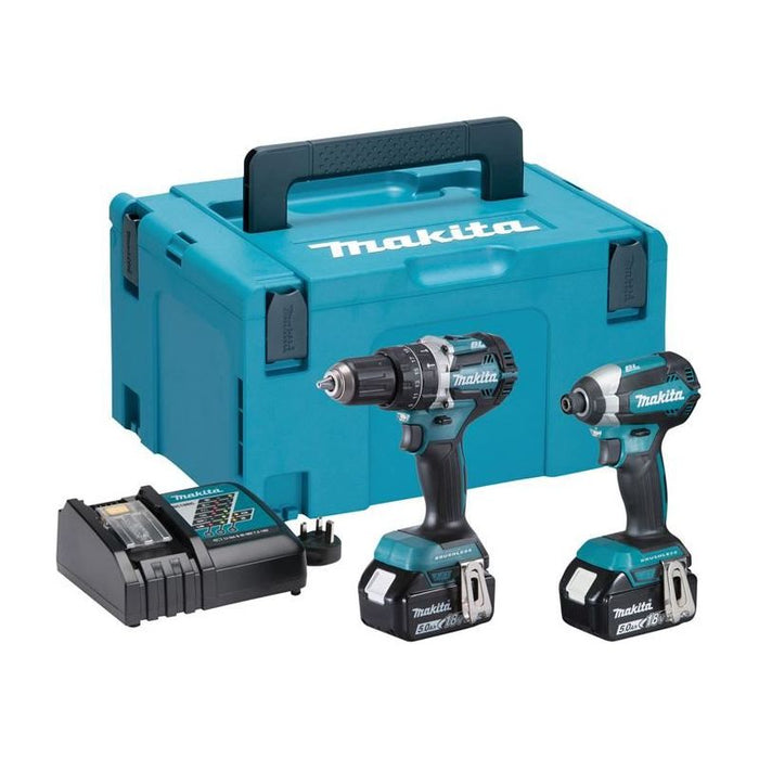 Makita DLX2180TJ Brushless Twin Pack 18V 2 x 5.0Ah Li-ion Makita - Town Tools