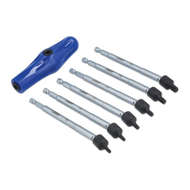 Laser Universal Joint Star Bit Set 6pc 8219 Laser - Town Tools 