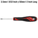 Teng Tools Flat Screwdriver 0.4 x 2.5 x 50mm S Teng Tools - Town Tools 