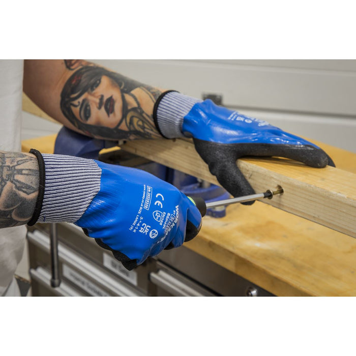 Worksafe Worksafe Waterproof Latex Gloves, Large - Pair SSP49L Worksafe - Town Tools 