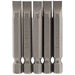 Draper Plain Slot Insert Bit, 6.5mm, 1/4" Hex, 50mm Long (Pack of 5) 64276 Draper - Town Tools 