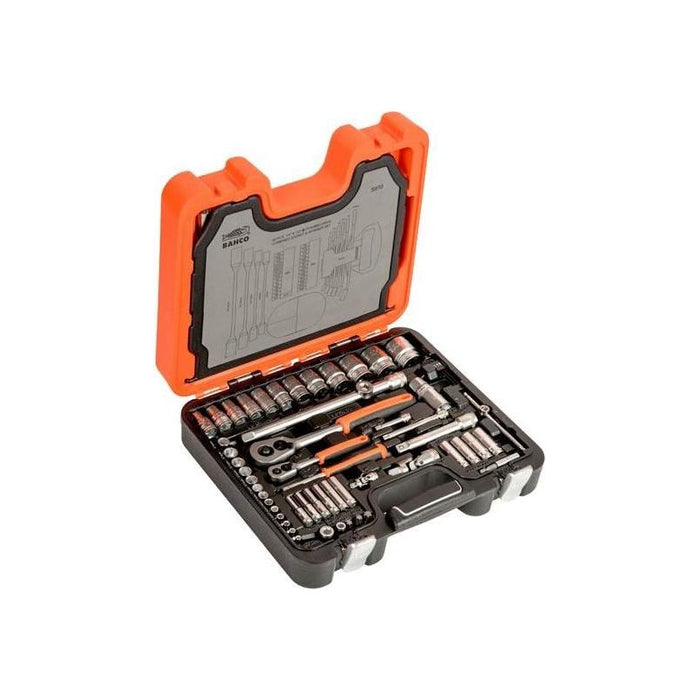 Bahco S910 1/4 & 1/2in Drive Socket & Spanner Set, 92 Piece Bahco - Town Tools