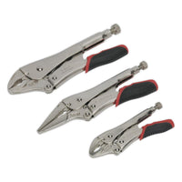 Sealey Premier Premier Quick Release Locking Pliers Set 3pc AK6863