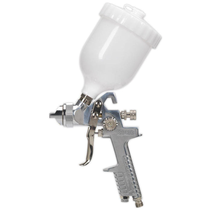 Sealey Spray Gun Gravity Feed 1.8mm Set-Up S642G Sealey - Town Tools 