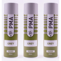 3X Autotek Professional Grey Primer 500Ml Spray Paint High Coverage