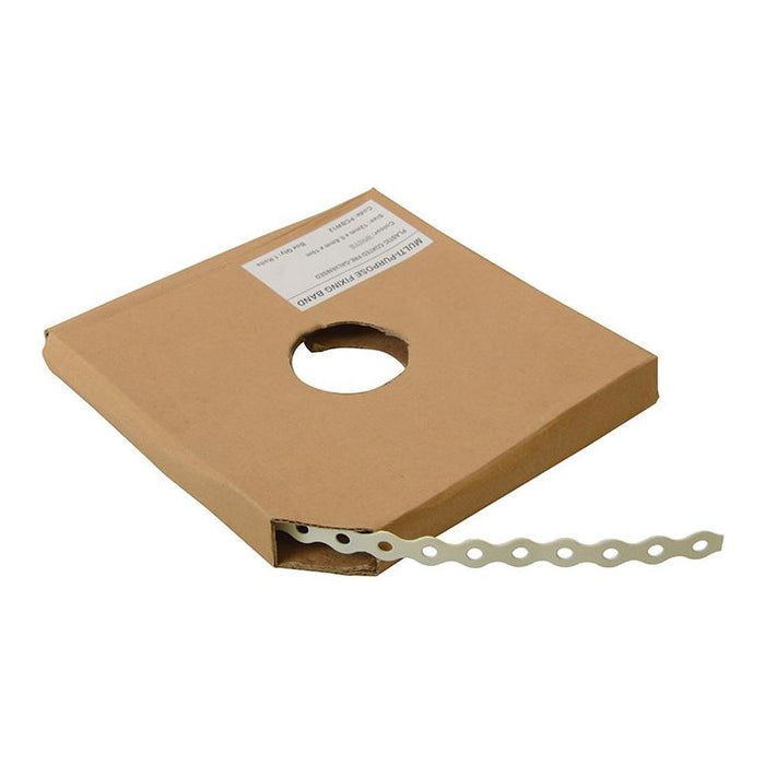 Forgefix White Plastic Coated Pre-Galvanised Band 12mm x 0.8 x 10m Box 1 ForgeFix - Town Tools