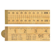 R.S.T. Wooden 4 Fold Rule 1m / 39in (Blister packed)