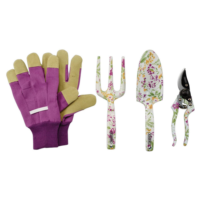 Draper Garden Tool Set with Floral Pattern (4 Piece) 08993 Draper - Town Tools 