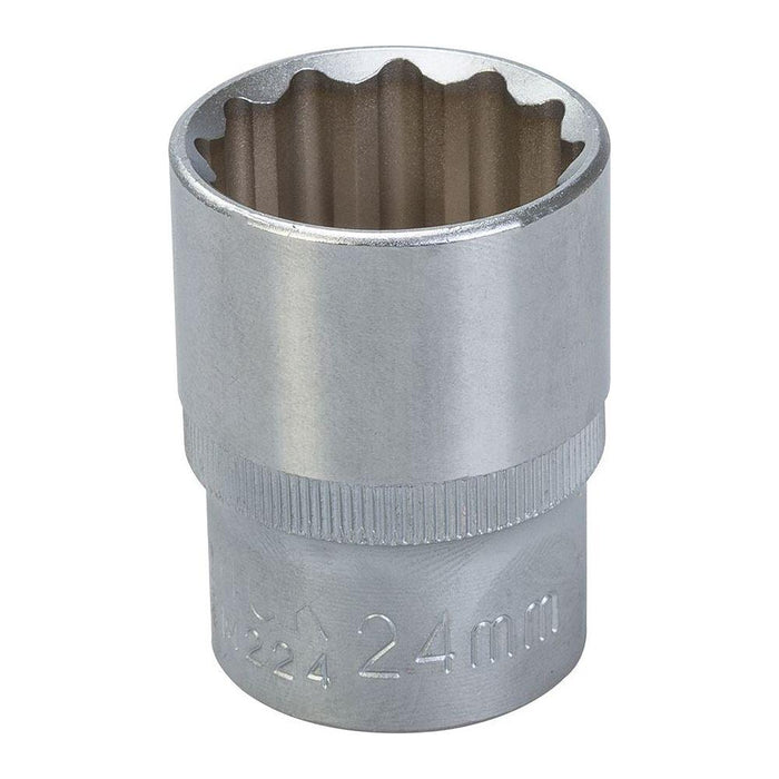 King Dick Socket SD 1/2" Metric 12pt 24mm King Dick - Town Tools 