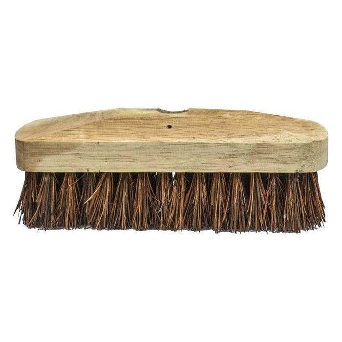 Faithfull Deck Scrub Stiff Broom Head 225mm (9in) Faithfull - Town Tools