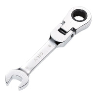 Draper HI-TORQ Metric Stubby Flexible Head Ratchet Combination Spanner, 8mm