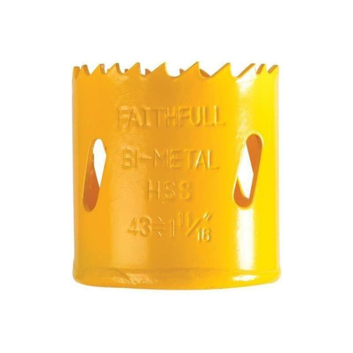 Faithfull Bi-Metal Cobalt Holesaw 43mm Faithfull - Town Tools