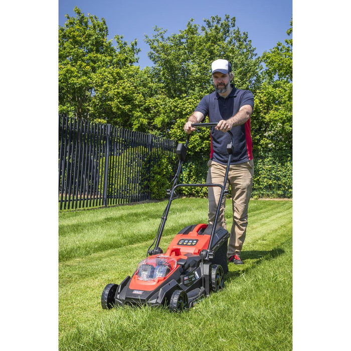 Sealey Cordless Lawn Mower Kit 40V 4Ah SV20 Series 40cm CP40VLMKIT Sealey - Town Tools 