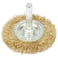 Draper Brassed Steel Crimped Wire Wheel Brush, 50mm 41427
