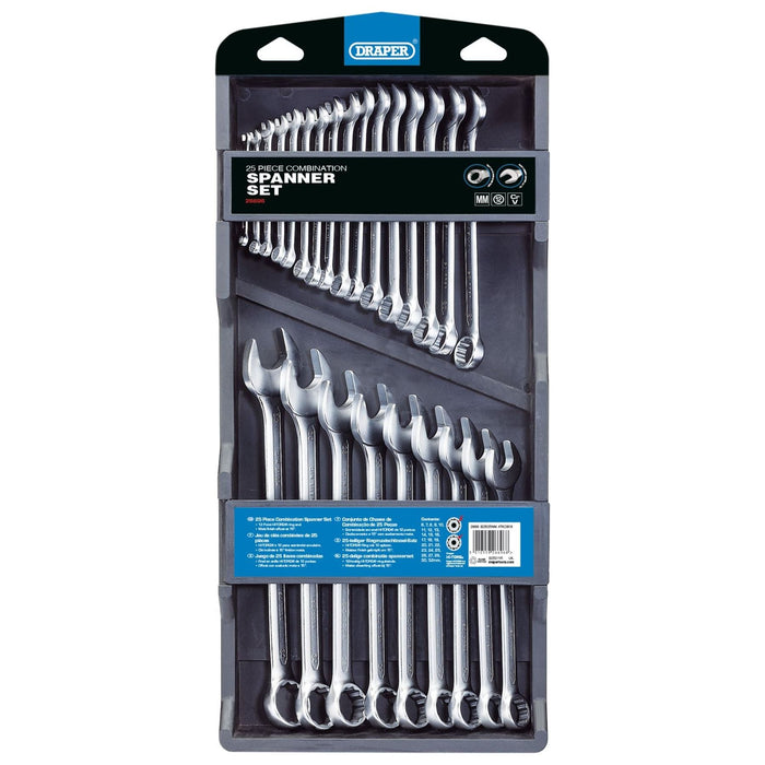 Draper HI-TORQ Metric Combination Spanner Set (25 Piece) 26696 Draper - Town Tools 