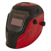 Sealey Welding Helmet Auto Darkening Shade 9-13 Red PWH1