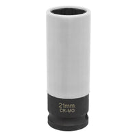 Sealey Alloy Wheel Impact Socket 1/2"Sq Drive 21mm Star Profile for Hyundai