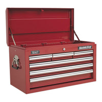 Sealey Topchest 6 Drawer with Ball-Bearing Slides Red AP33069