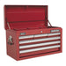 Sealey Topchest 6 Drawer with Ball-Bearing Slides Red AP33069 Sealey - Town Tools 