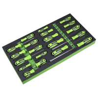 Siegen Siegen Screwdriver Set with Tool Tray 20pc S01276