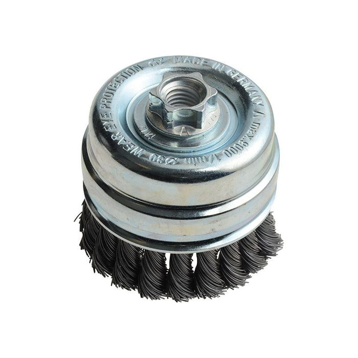 Lessmann Knot Cup Brush 80mm M14x2, 0.50 Steel Wire* Lessmann - Town Tools