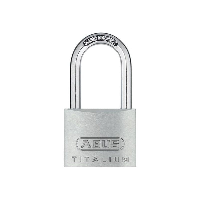 Abus Mechanical 64TI/40mm TITALIUM™ Padlock 40mm Long Shackle Keyed Alike KA6411 ABUS Mechanical - Town Tools
