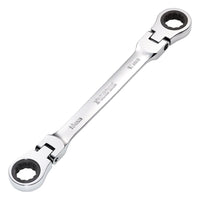 Draper HI-TORQ Metric Flexible Head Double Ring Ratchet Spanner, 16 x 17mm