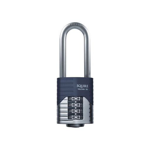 Squire Vulcan Long Boron Shackle Combination Padlock 50mm Squire - Town Tools