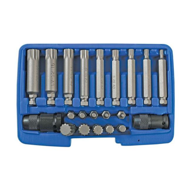 Laser Spline Impact Bit Set 21pc 7684 Laser - Town Tools 