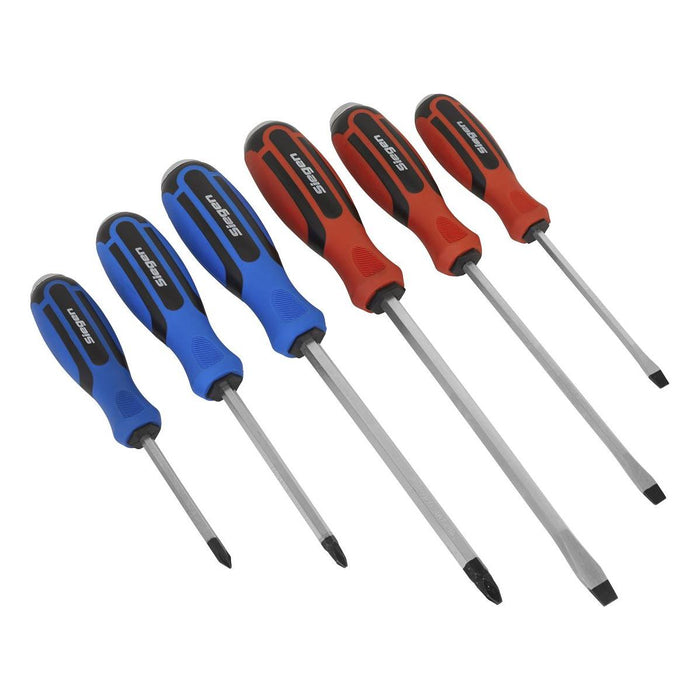 Sealey Screwdriver Set 6pc Hammer-Thru S0753