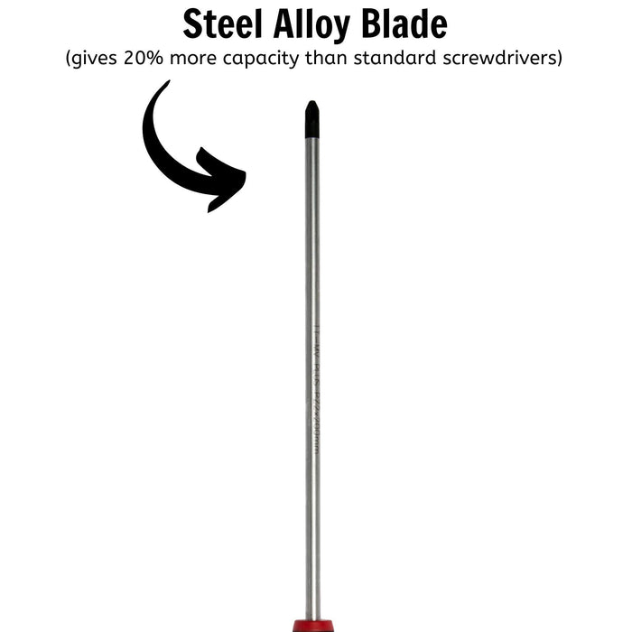 Teng Tools PZ Screwdriver PZ2 x 200mm M Teng Tools - Town Tools 
