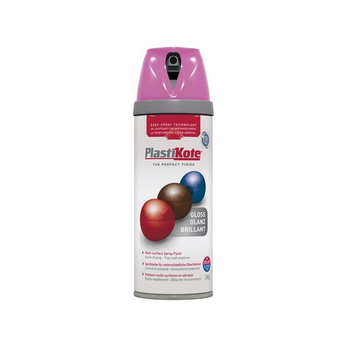 Plastikote Twist & Spray Gloss Pink Burst 400ml PlastiKote - Town Tools