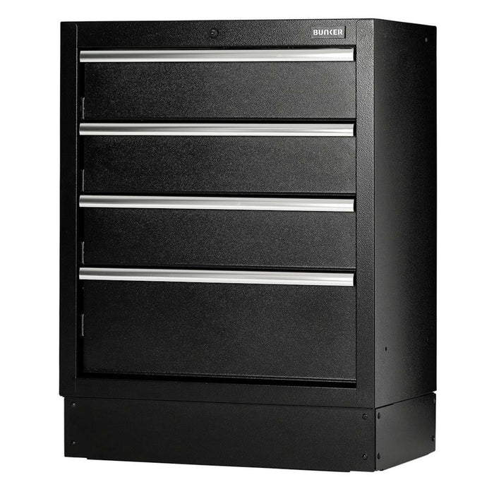 BUNKER Modular Floor Cabinet, 4 Drawer, 680mm - MS400-4BU