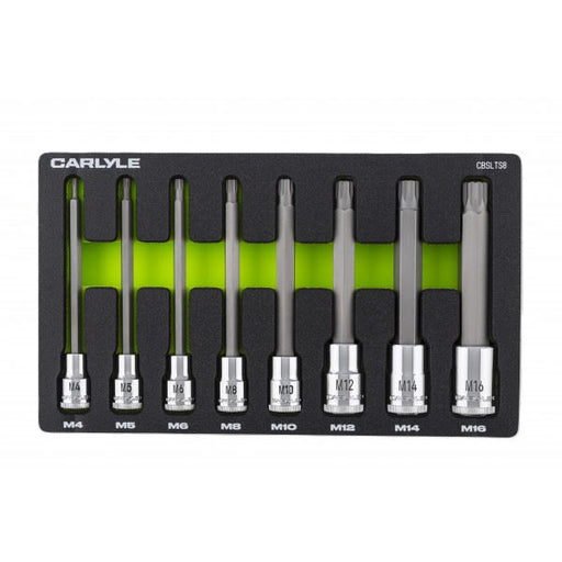 Carlyle Tools 8 Pc Long Triple Square Bit Set - image 1