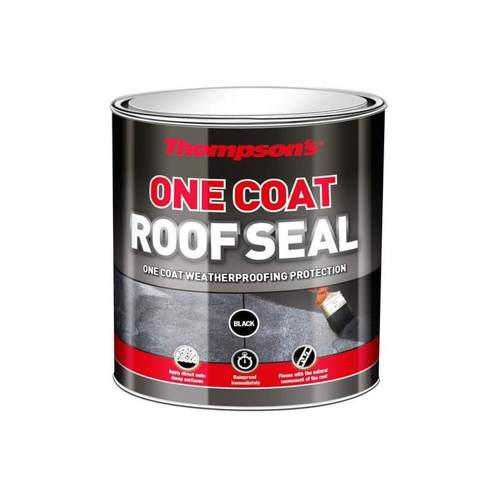 Ronseal Thompson's One Coat Roof Seal Black 5 litre Ronseal - Town Tools
