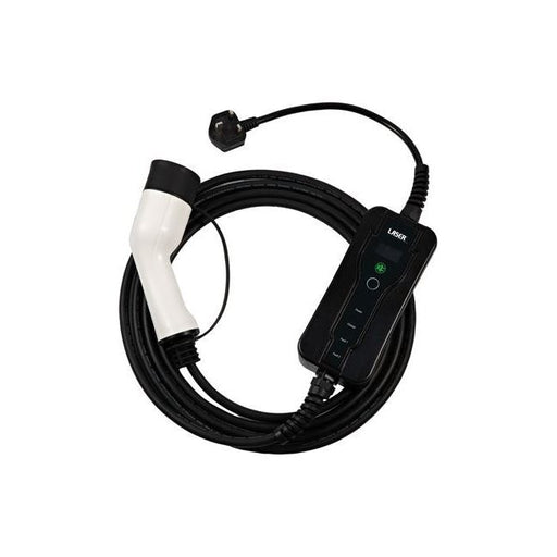 Laser EV Charging Cable - Type 2 Female to UK 3 Pin Plug 13A Single Phase 8628 Laser - Town Tools 
