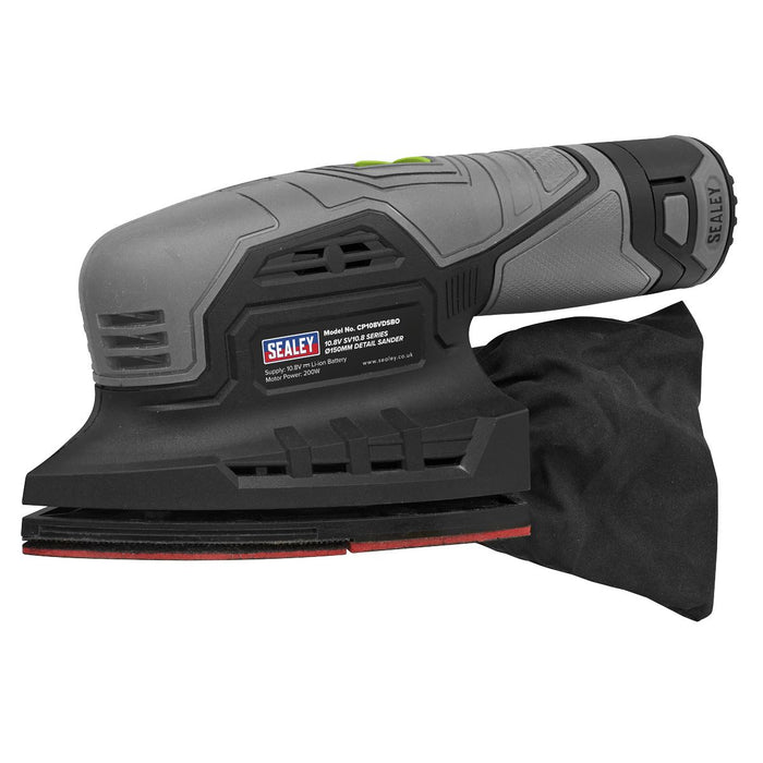 Sealey SV10.8 Series 150mm Cordless Detail Sander 10.8V - Body Only CP108VDSBO Sealey - Town Tools 