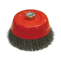 Faithfull Wire Cup Brush 150mm M14x2, 0.30mm Steel Wire