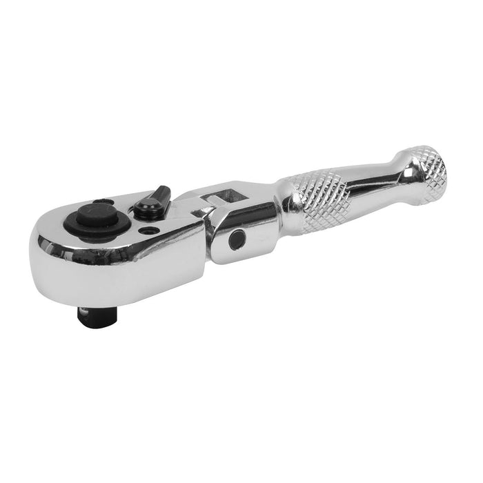 Sealey Premier Premier Stubby Flexi-Head Ratchet Wrench 1/4"Sq Drive AK660SF Sealey Premier - Town Tools 