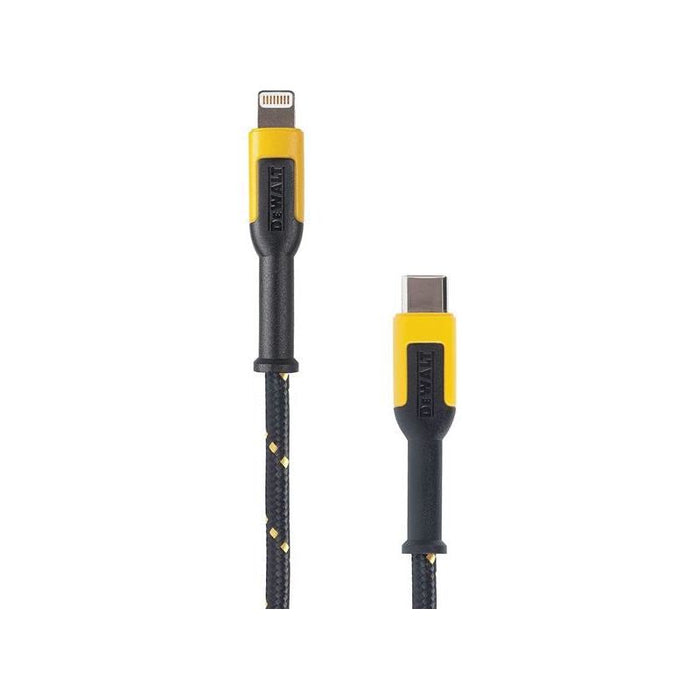 Dewalt Telecoms USB C to Lightning® Reinforced Charging Cable 1.2m (4ft) DEWALT Telecoms - Town Tools