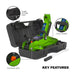 Sealey Short Chassis Trolley Jack with Storage Case 2 Tonne - Green 1050CXDHV Sealey - Town Tools 