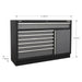 Sealey Modular 7 Drawer Floor Cabinet 1360mm APMS64 Sealey - Town Tools 