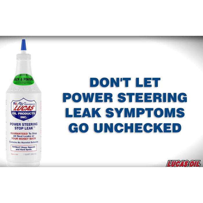 2 X Lucas Oil Power Steering Stop Leak Fix Rack/Box Fluid Seal 946Ml