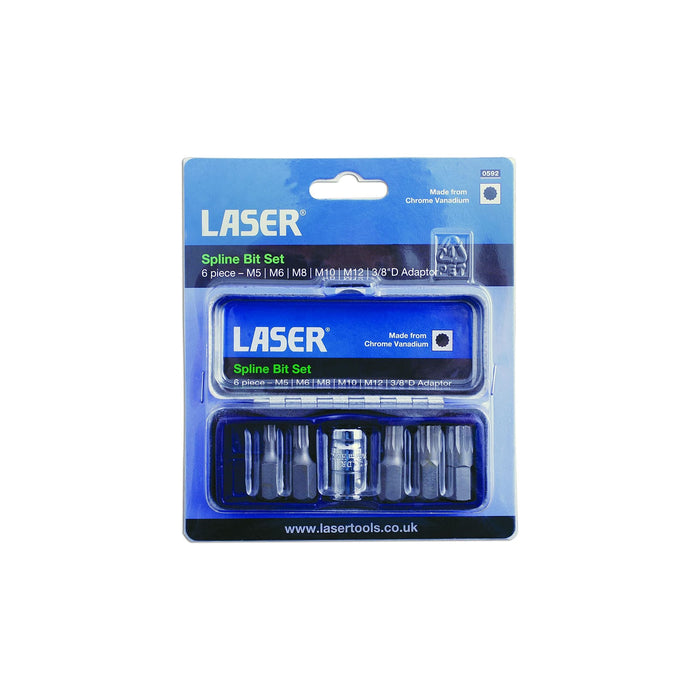 Laser Spline Bit Set 6pc 0592 Laser - Town Tools 