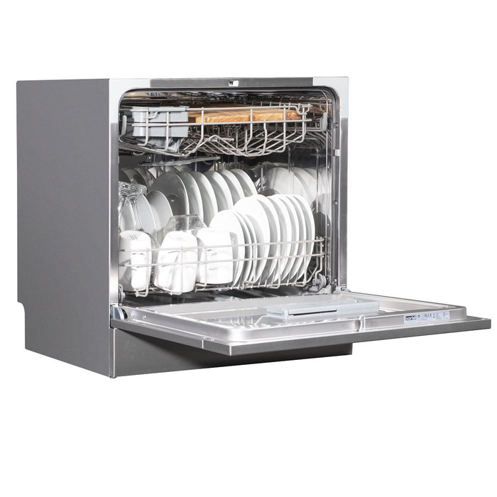 Baridi Tabletop Dishwasher 8 Place Settings 8L Capacity - Silver DH87 Baridi - Town Tools 